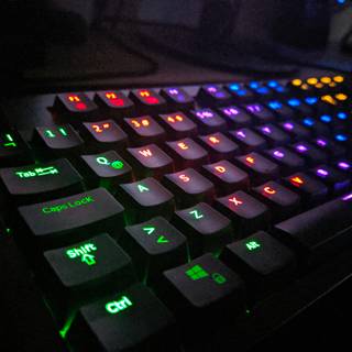 PC gaming setup wallpaper