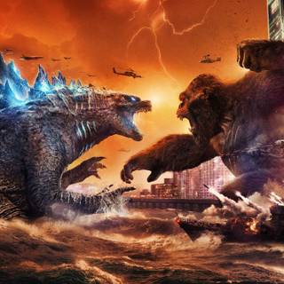 King Kong and Godzilla wallpaper