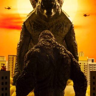 King Kong and Godzilla wallpaper