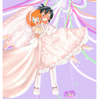 Ash Serena marriage wallpaper