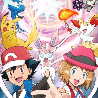 Ash Serena marriage wallpaper