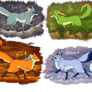 Elemental fox wallpaper