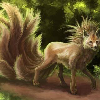 Elemental fox wallpaper