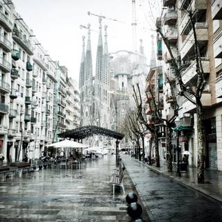 Barcelona winter wallpaper