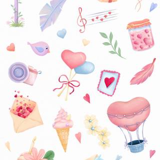 Boho Valentine Day wallpaper