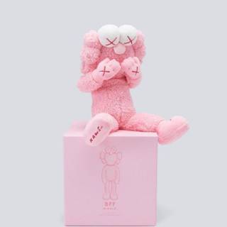Kaws pink wallpaper