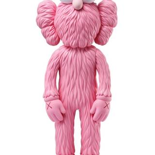 Kaws pink wallpaper