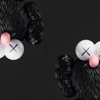 Kaws bear wallpaper