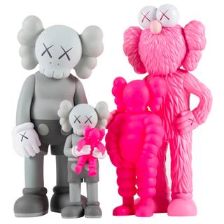 Kaws pink wallpaper