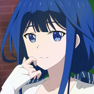 Anime girls with blue hair wallpaper