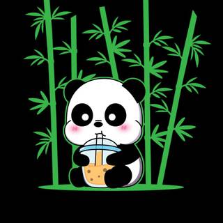 Boba panda wallpaper