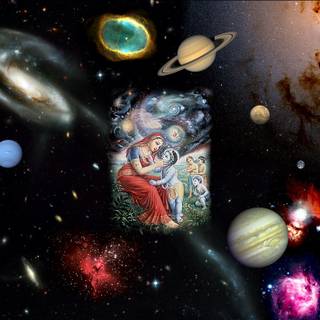 Krishna universe wallpaper