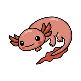 Cartoon axolotl wallpaper