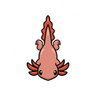 Cartoon axolotl wallpaper