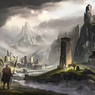 Viking ruins wallpaper