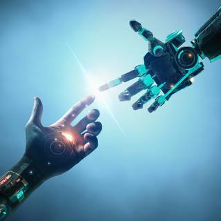 AI technology wallpaper