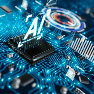 AI technology wallpaper