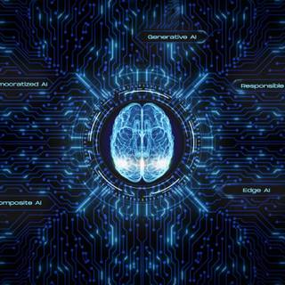 AI technology wallpaper