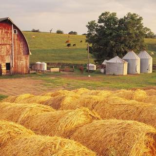 Old farm wallpaper