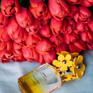 Spring perfume wallpaper