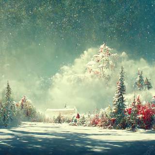 Winter abstract wallpaper