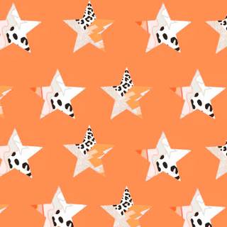 Orange preppy wallpaper