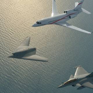 Unmanned combat aerial vehicle wallpaper