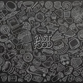 Food doodle wallpaper
