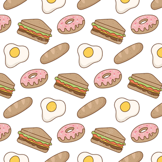 Food doodle wallpaper