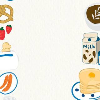 Food doodle wallpaper