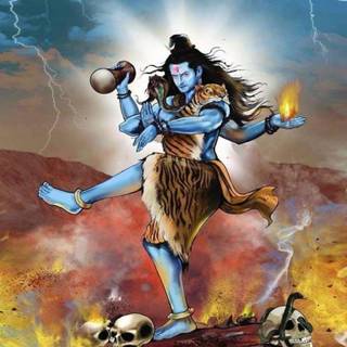 Angry Shiva wallpaper