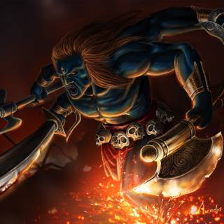 Angry Shiva wallpaper