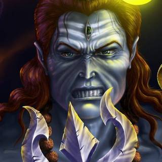 Angry Shiva wallpaper