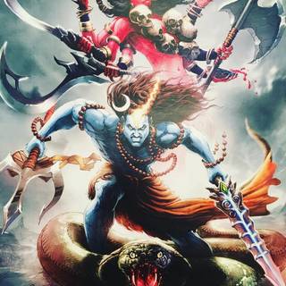 Angry Shiva wallpaper