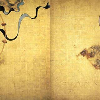 Old Japanese wallpaper