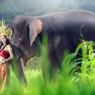 Thailand elephant wallpaper