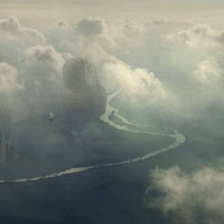 Flying ship wallpaper