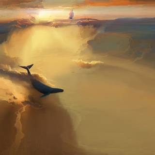 Flying ship wallpaper