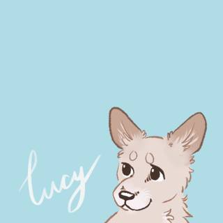 Cute dog drawings wallpaper