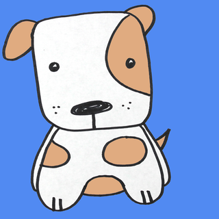 Cute dog drawings wallpaper
