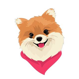 Cute dog drawings wallpaper