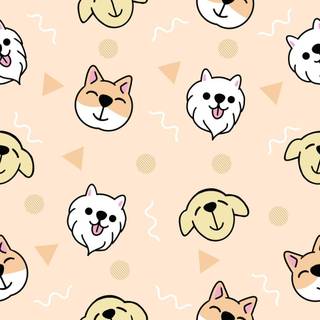 Cute dog drawings wallpaper