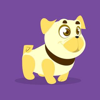 Cute dog drawings wallpaper