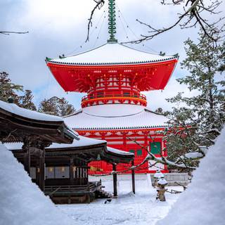 Japan snow winter wallpaper