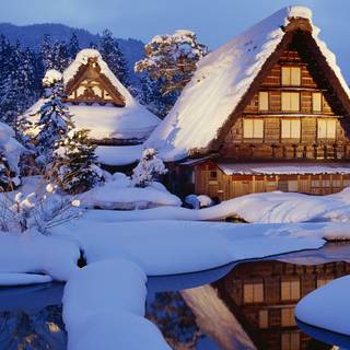Japan winter desktop wallpaper