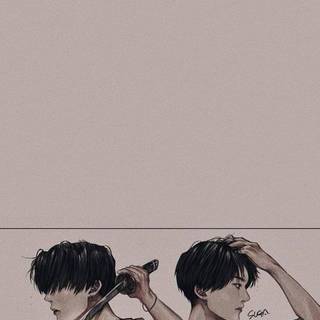 Suga fanart wallpaper