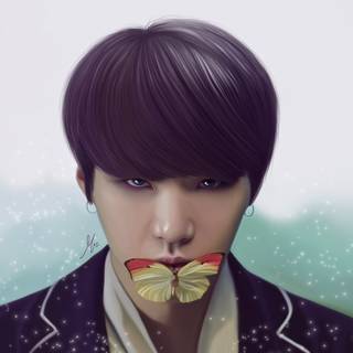 Suga fanart wallpaper