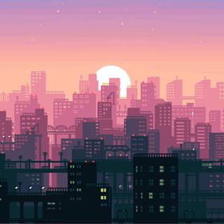 Lofi moon wallpaper