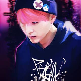 Suga fanart wallpaper