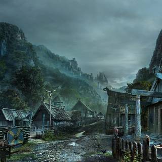 Village 4k wallpaper